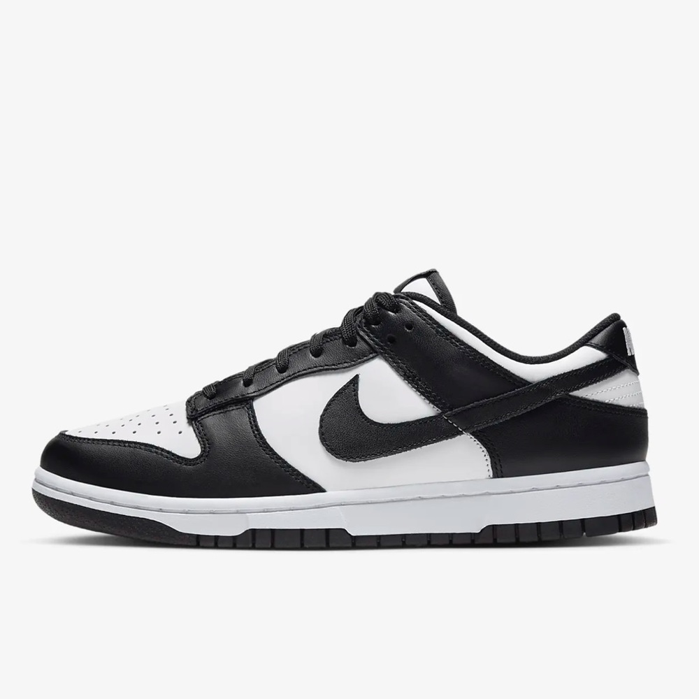 6Y Nike Low Retro White Black Dunks
